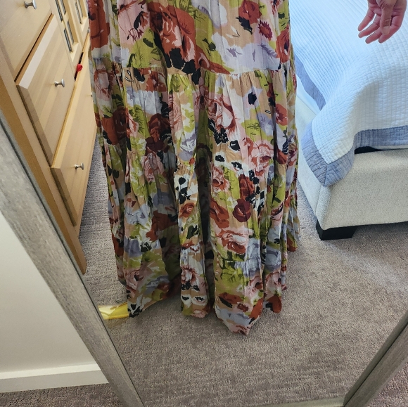 Floral Maxi 100% Cotton Skirt - Picture 5 of 9